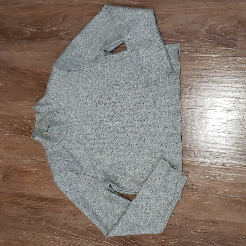 (M) Zara Soft Padded Shoulder Cropped Sweater Business Cottagecore Workwear